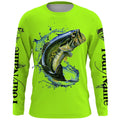 Men's grey long-sleeved pullover top with a colourful fish print pattern, round neck.