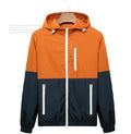 Men's lightweight hooded casual jacket in acetate fibre, available in eight colours and sizes S to XXXL for spring and autumn.