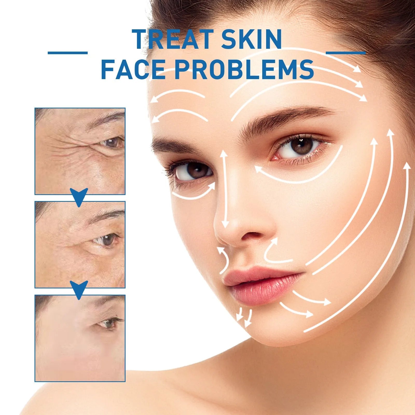 Anti-wrinkle firming hydrating facial essence 30ml bottle with B5 formula for lifting and brightening skin