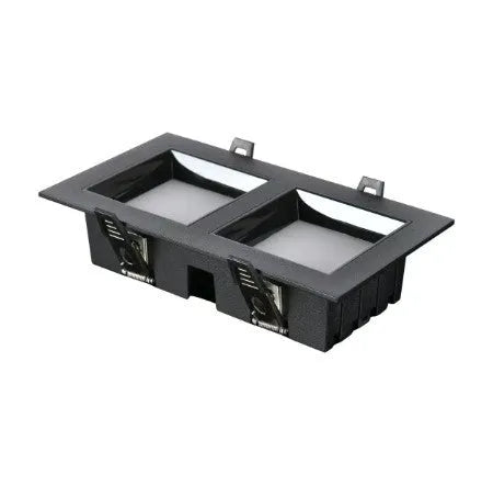 Ultra-thin square LED downlight with aluminium shell for ceiling grid installation