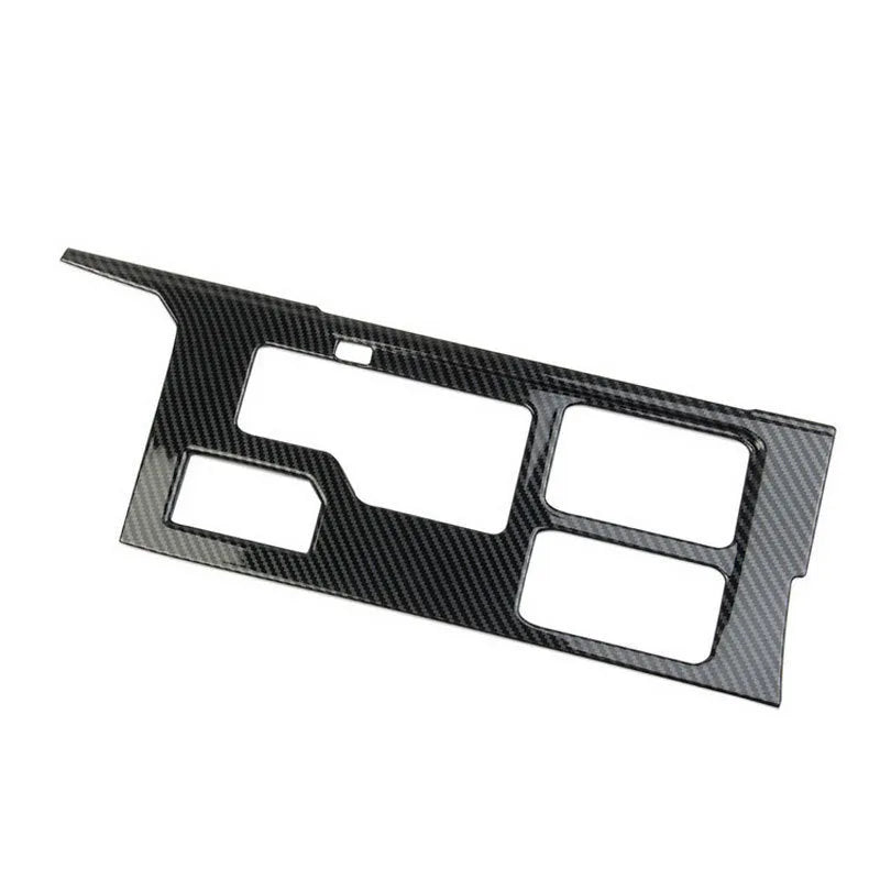 Central gear box plastic modification part in carbon fiber ABS, 40.5x15.5x4mm