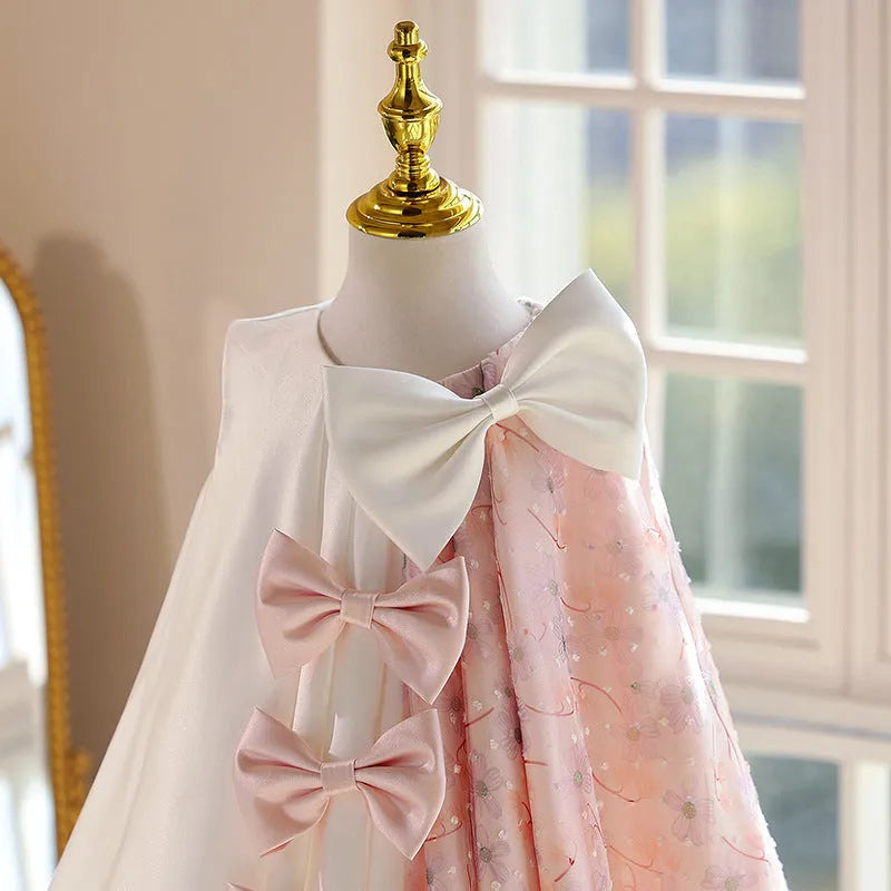 Multicolor children's polyester princess dress in Western style for girls aged 2 to 12 years