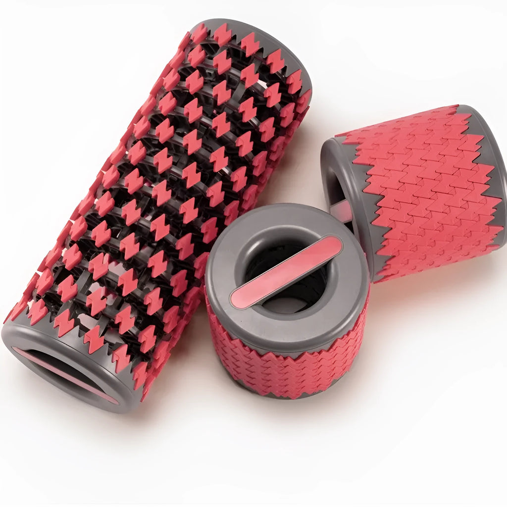 Adjustable telescopic foam roller extended for use in black colour option