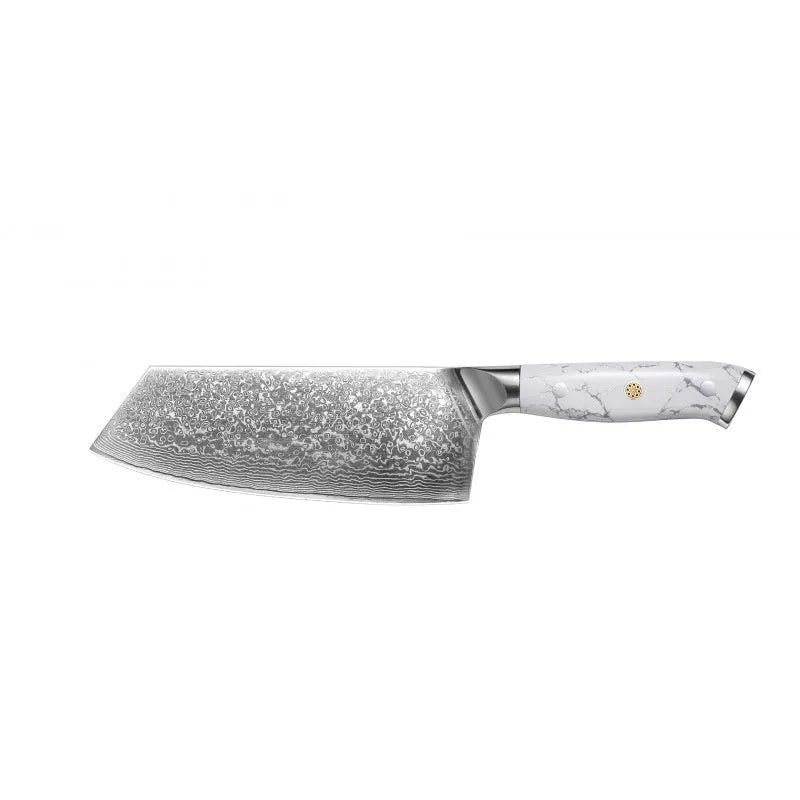 Damascus combined chef knife with 21cm VG10 steel blade and 11cm handle for kitchen use