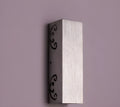 Butterfly-shaped aluminium wall lamp with multi-colour LED lighting options.