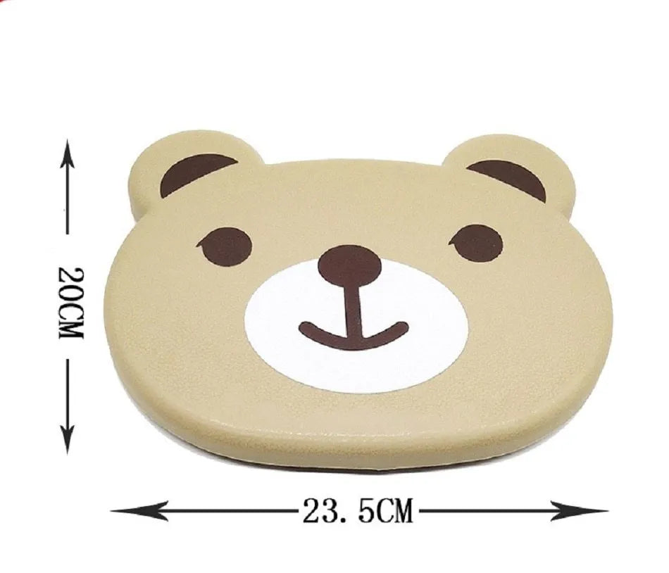 Child car seat table tray in white PP with side hooks, 20 by 23.5 cm, for drinks and snacks