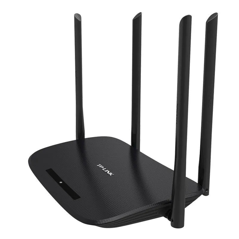 TP-LINK TL-WDR5620 dual band wireless router with 1200Mbps, 4 LAN ports, shown in white and black