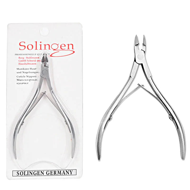 Silver stainless steel nail beauty pliers for manicure cuticle care