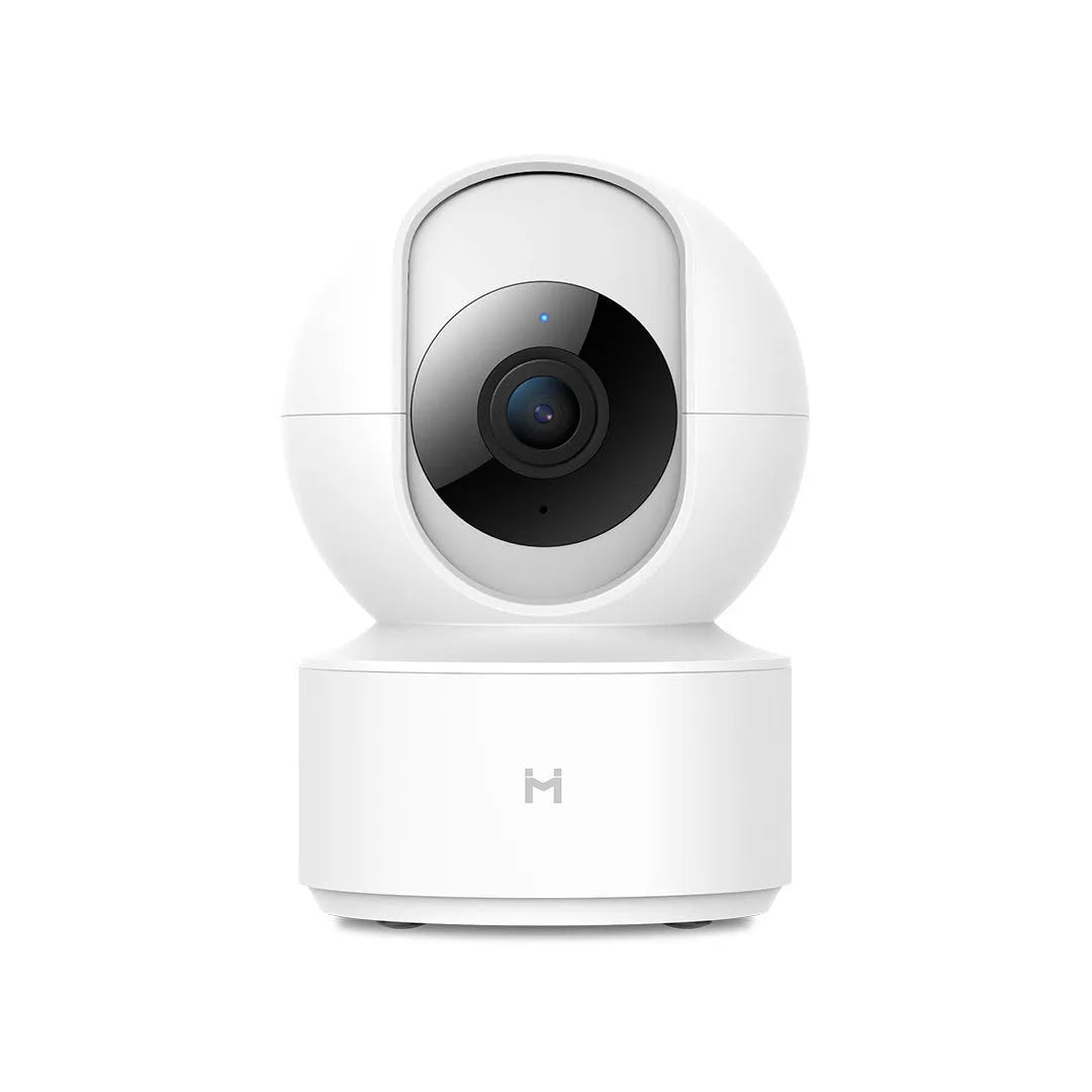 White Xiaobai smart security camera with 1080p HD resolution and 110-degree wide-angle lens