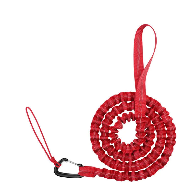 Metal bicycle hand holding rope for parent-child mountain bike pull in free size, available in red