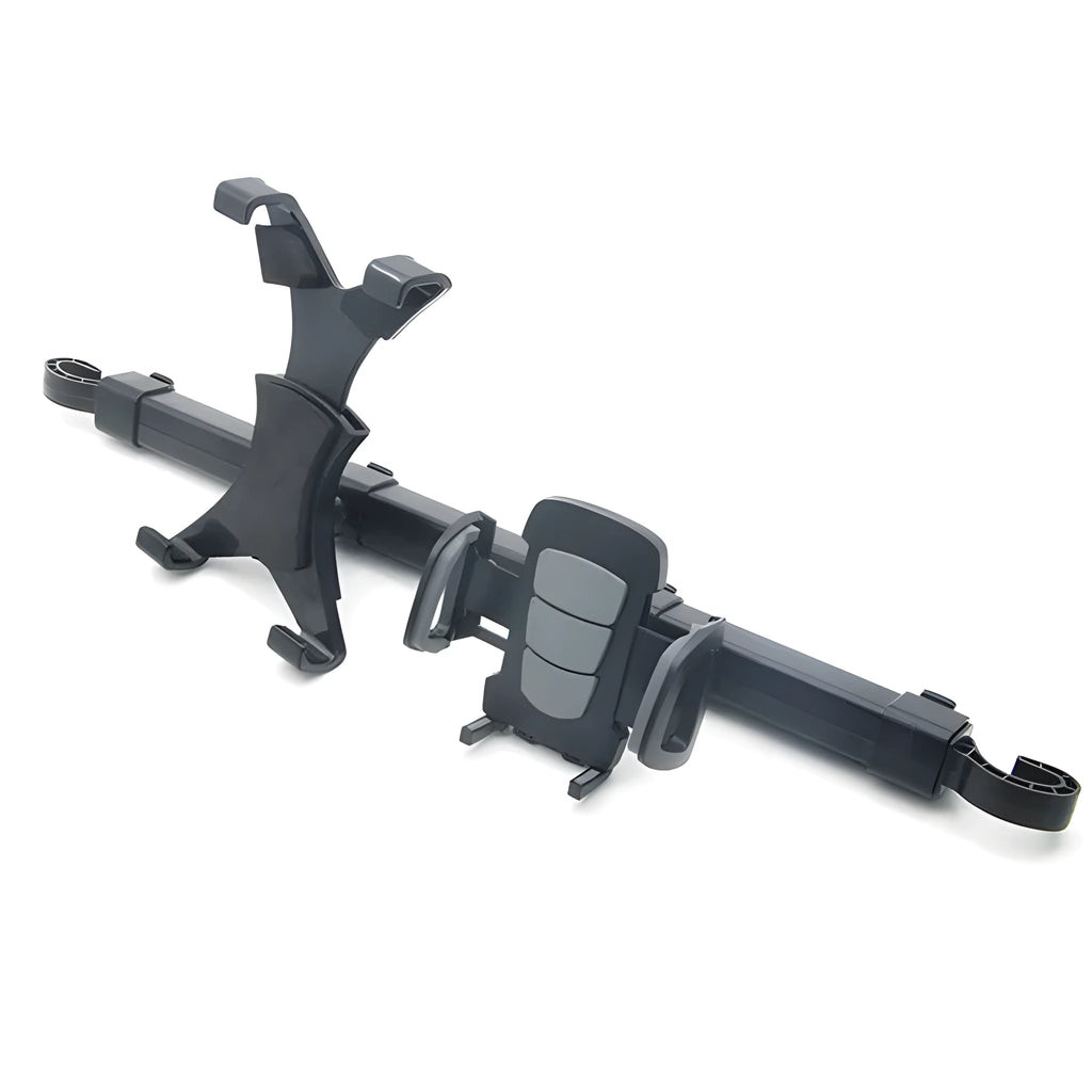 Black ABS plastic PC car back seat bracket for 4-10 inch devices with 360-degree rotation