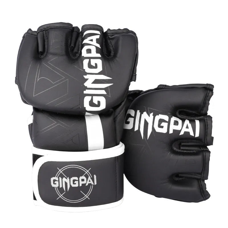 PU leather Sanda training gloves for combat and sandbag work in multiple colour options
