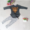Children's short sleeve two-piece summer pants suit set in a casual style.