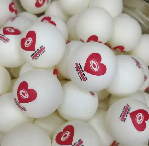Galaxy Red Heart Province table tennis training balls 100 pack red ABS material
