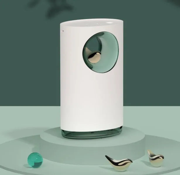 Mute analog humidifier with music function in green, model 3life-343, for bedroom use