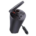 12V to 220V 150W modified sine wave power inverter black compact 142x90x90mm