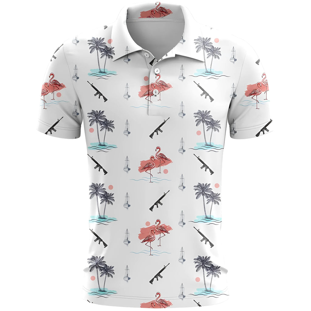3D printed pattern short sleeve sports top in loose fit, shown in a colour-matching design.