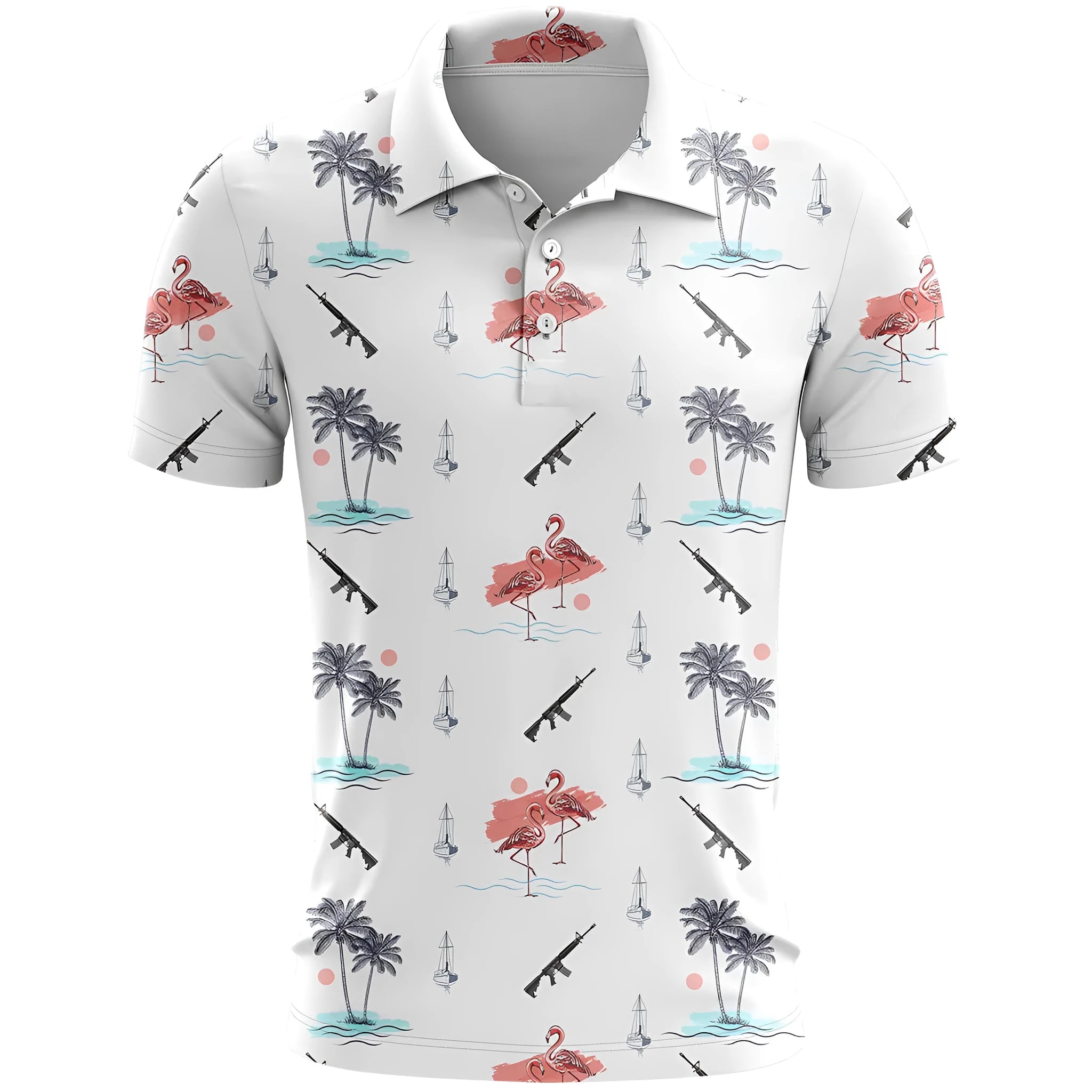 3D printed pattern short sleeve sports top in loose fit, shown in a colour-matching design.