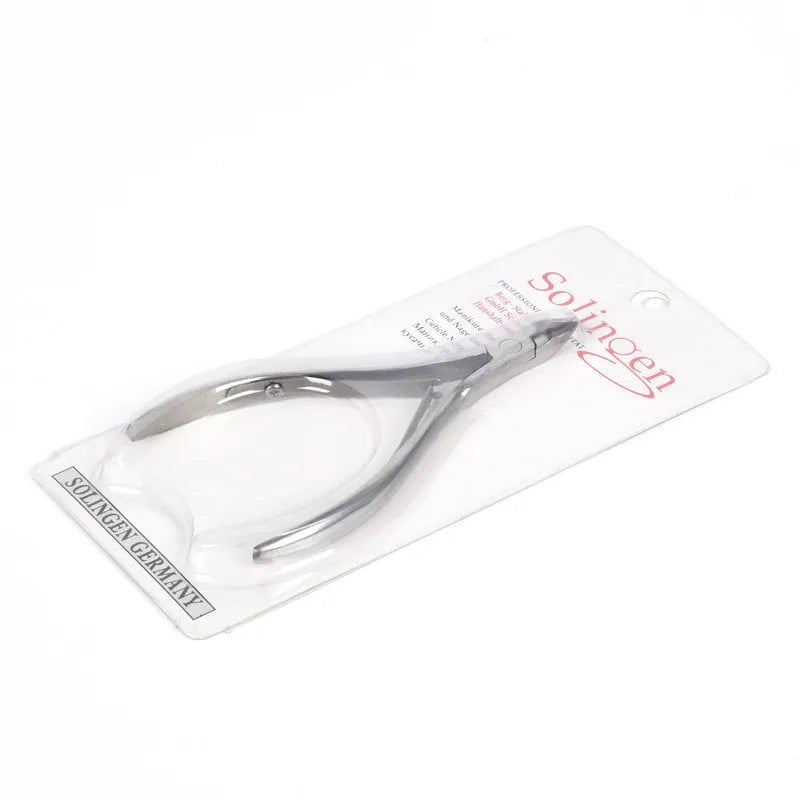 Silver stainless steel nail beauty pliers for manicure cuticle care