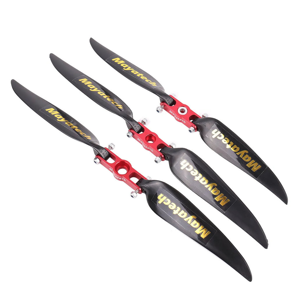 Black folding kayak paddle with quick-disassembly fittings, showing PE blade.
