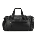 Black waterproof travel bag with separate shoe compartment and internal organisers.