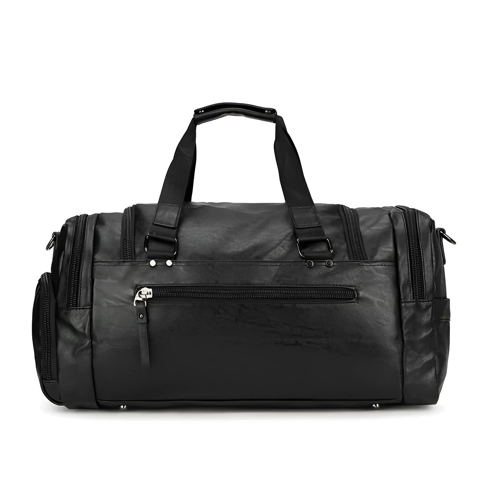 Black waterproof travel bag with separate shoe compartment and internal organisers.