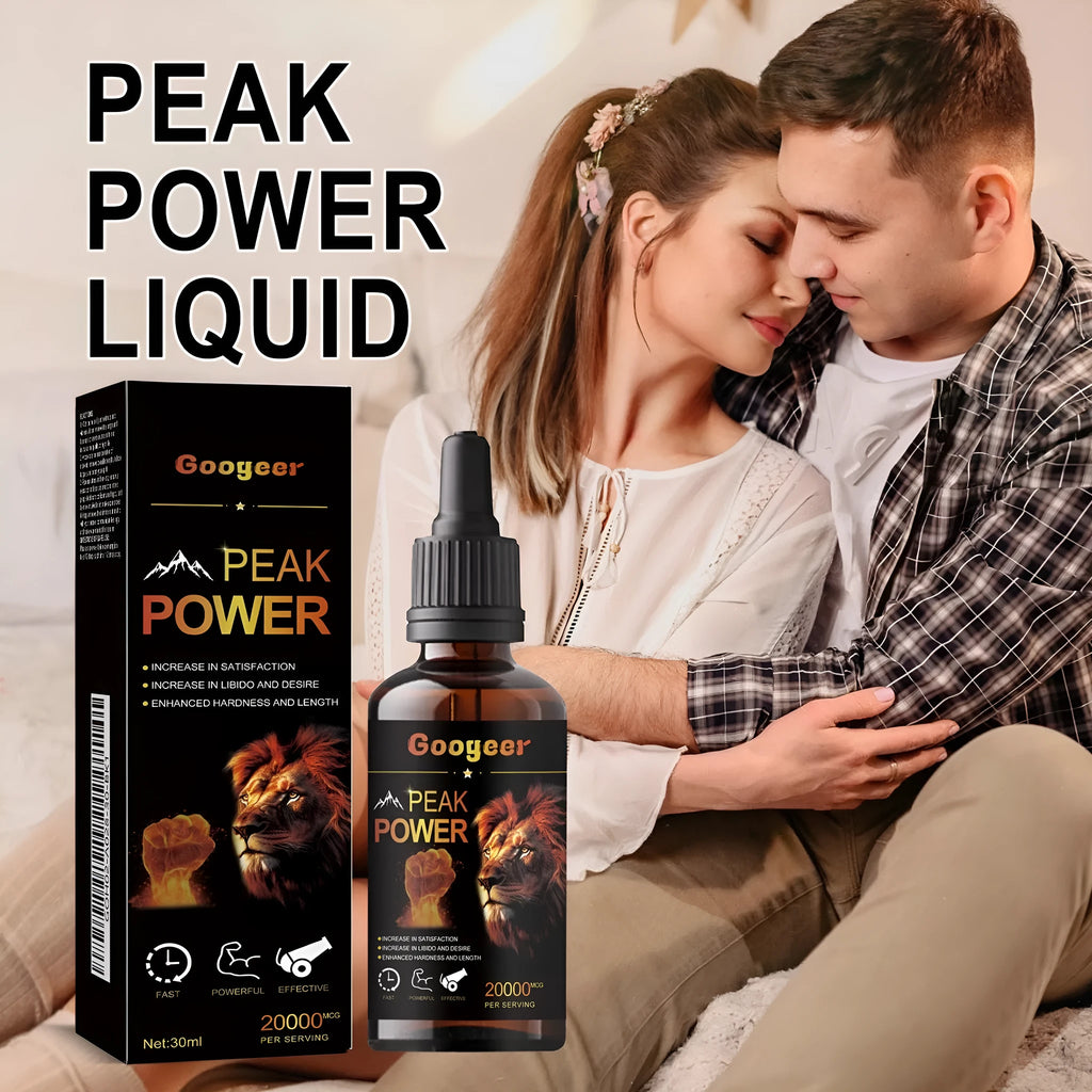 30ml bottle of energy supplement liquid for adult peak power enhancement in body care