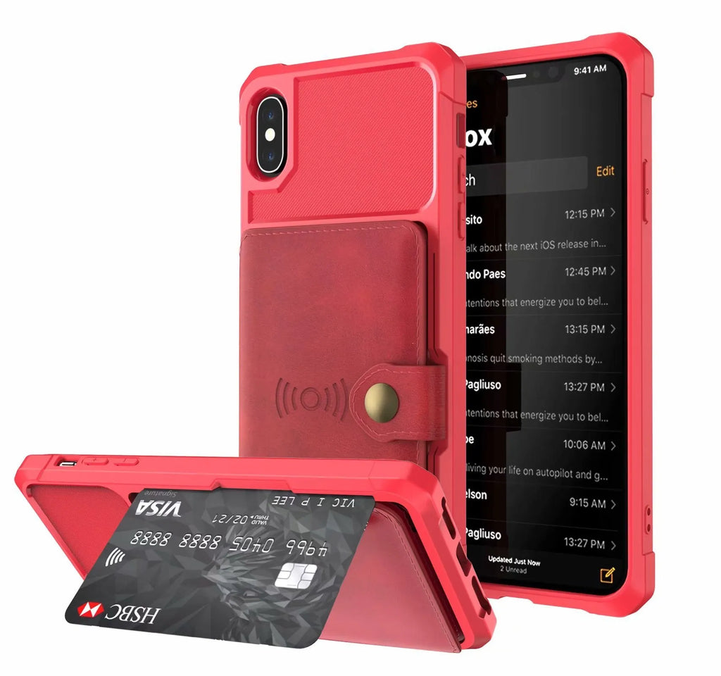 Geometric pattern PU back cover case for mobile phone in black, shown on a smartphone.