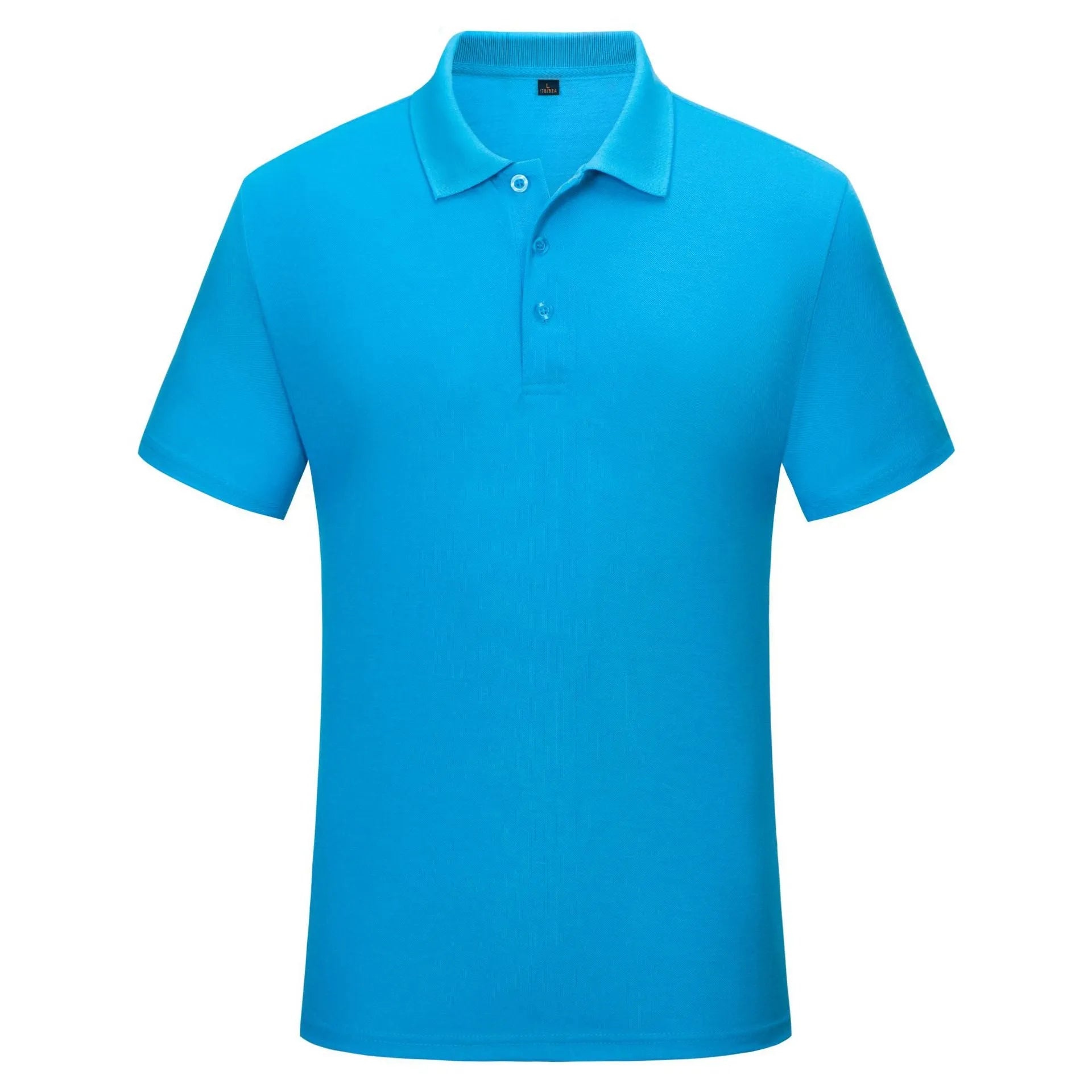 Solid colour cotton short sleeve polo shirt for office uniform, available in multiple colours