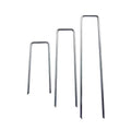 Galvanised steel ground nail 4cm wide 15cm long 3.0mm wire for landscaping cloth fixing
