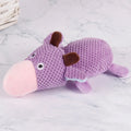 Corn velvet pet plush squeaky toy in screaming cow or screaming duck design for dog play