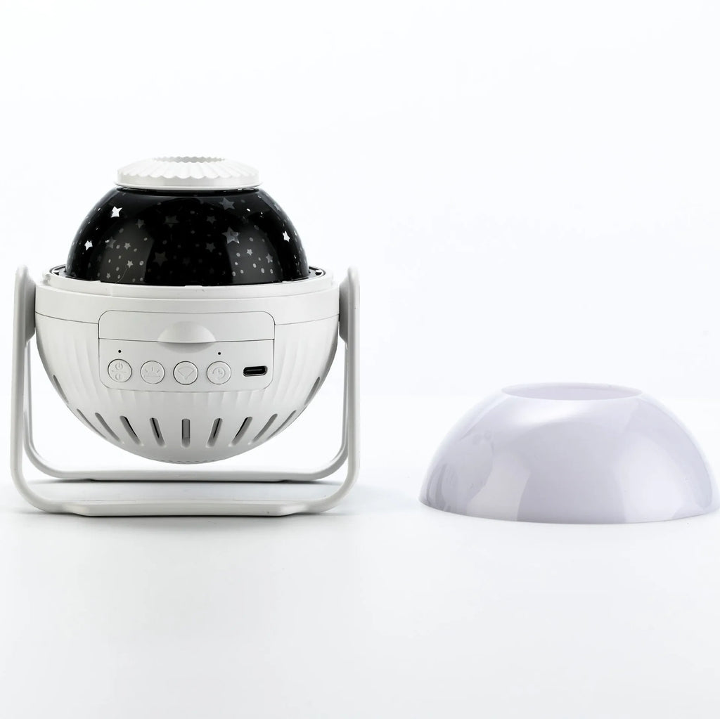 Galaxy projector starry sky night light with focus adjustment, PVC shade, and colour discs