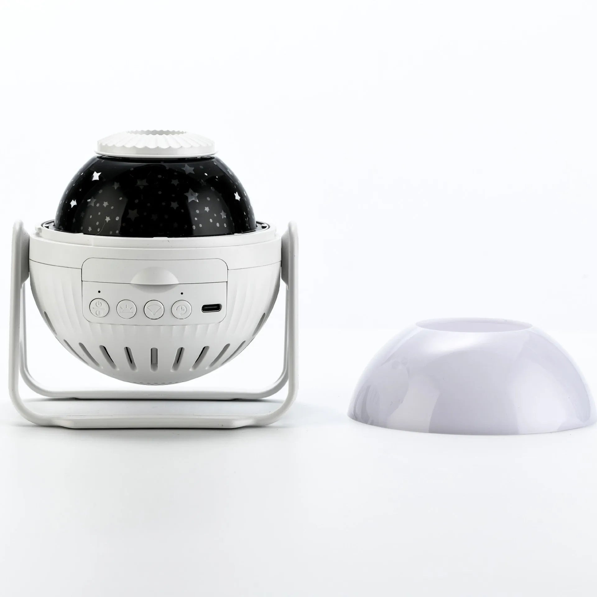 Galaxy projector starry sky night light with focus adjustment, PVC shade, and colour discs