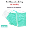 Upgraded fifth-generation cat grooming bag with detachable lifting mechanism in grey and white colour option