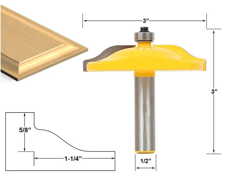 3-piece hard alloy forming cutter set with 25.4mm blade length and 42mm diameter