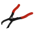 Red interior round nail removal pliers with PVC handles and 0-26mm adjustment