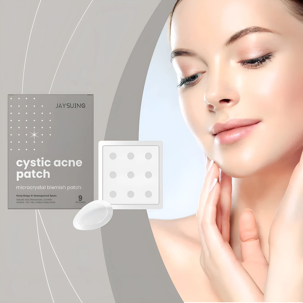 Acne repair micro needle patches package containing 9 patches for spot treatment