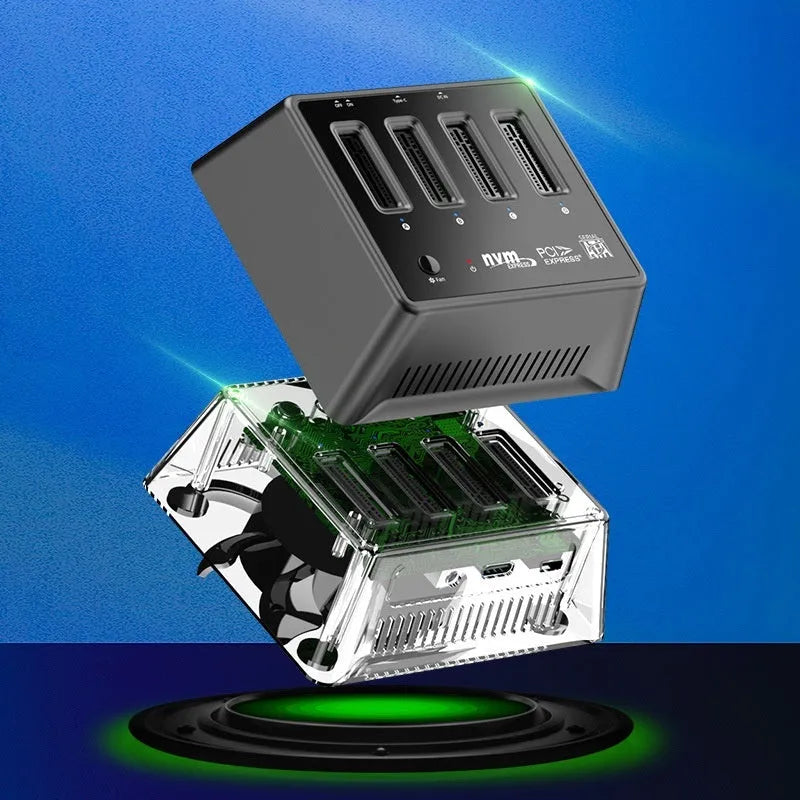 Aluminium M2 dual protocol SSD external enclosure case in K30174P2 colour