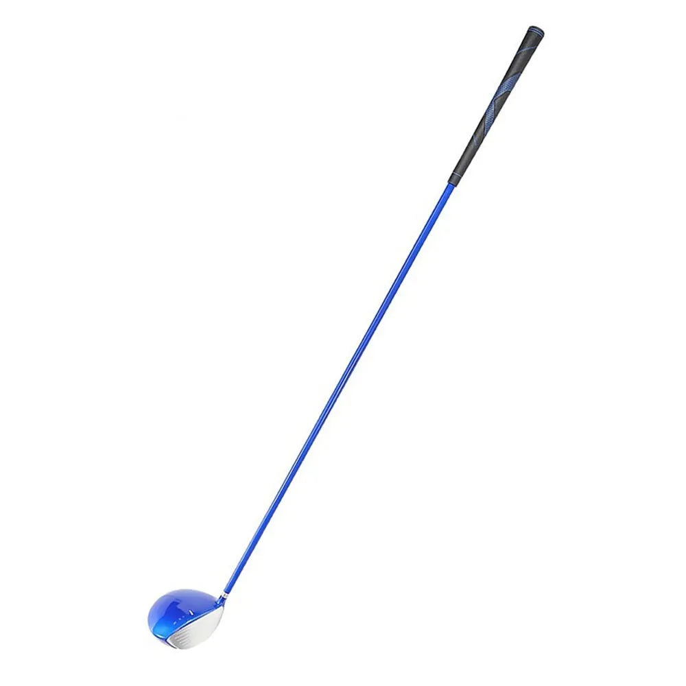 Golf iron swing trainer with soft iron club in orange, measuring 38.5*10cm, used for swing practice.