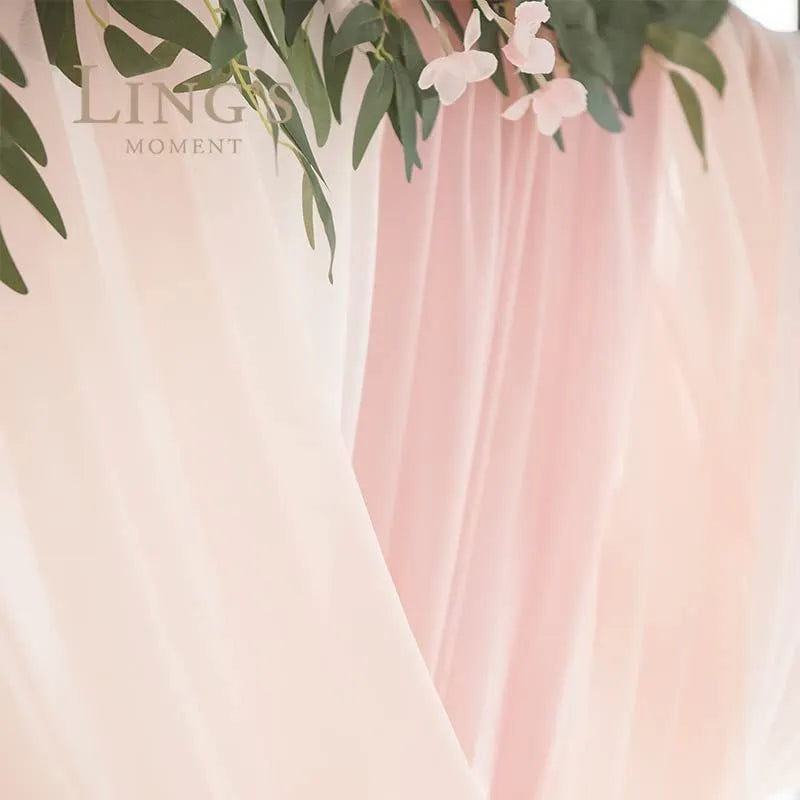 Wedding arch flower decorations in mixed colours, large 120cm Oxford cloth horn hanging on wooden arch