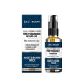 Men's fragrance beard oil 50ml bottle with ginger root, cedar bark and amber extract