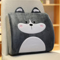 Cartoon memory foam seat back cushion with removable cover, shown in Pink Unicorn design.