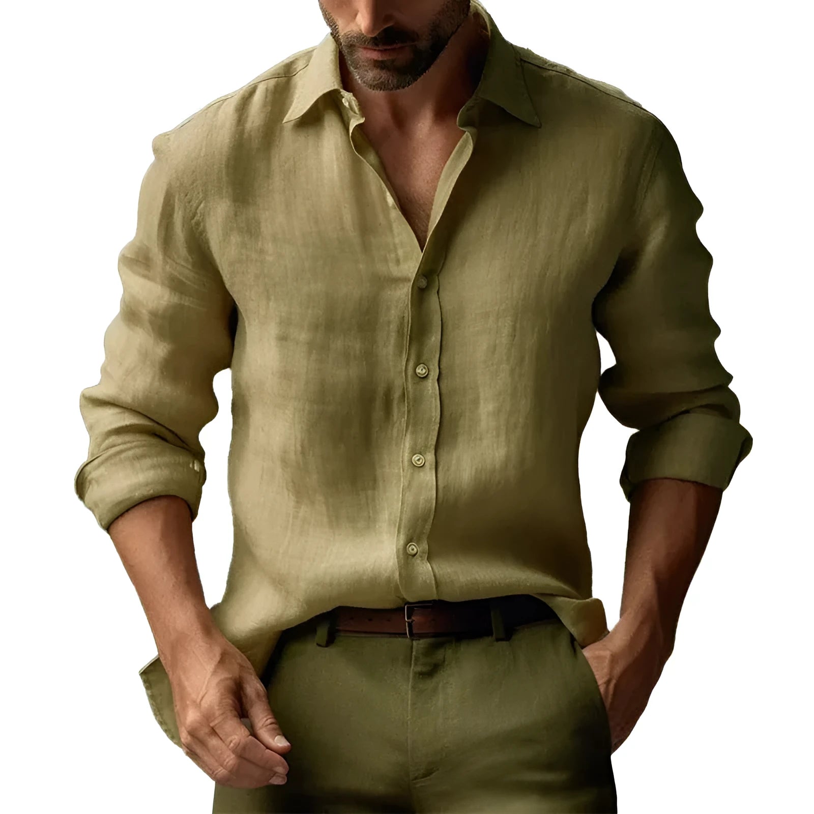 Men's floral digital print casual cardigan shirt in chemical fibre blend fabric