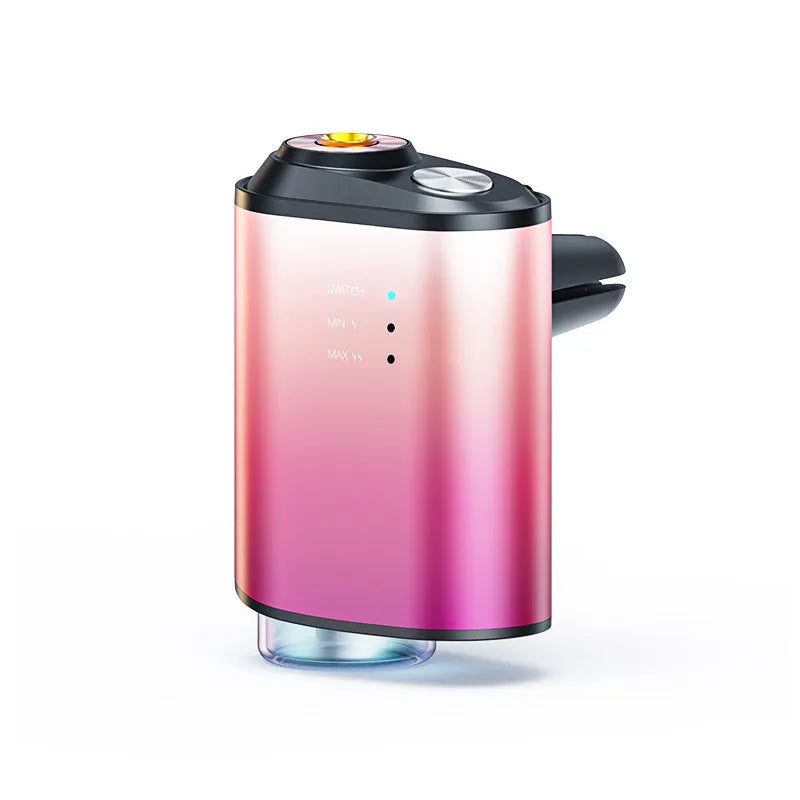 Black car aromatherapy diffuser with ocean scent bottle and aluminium alloy accents