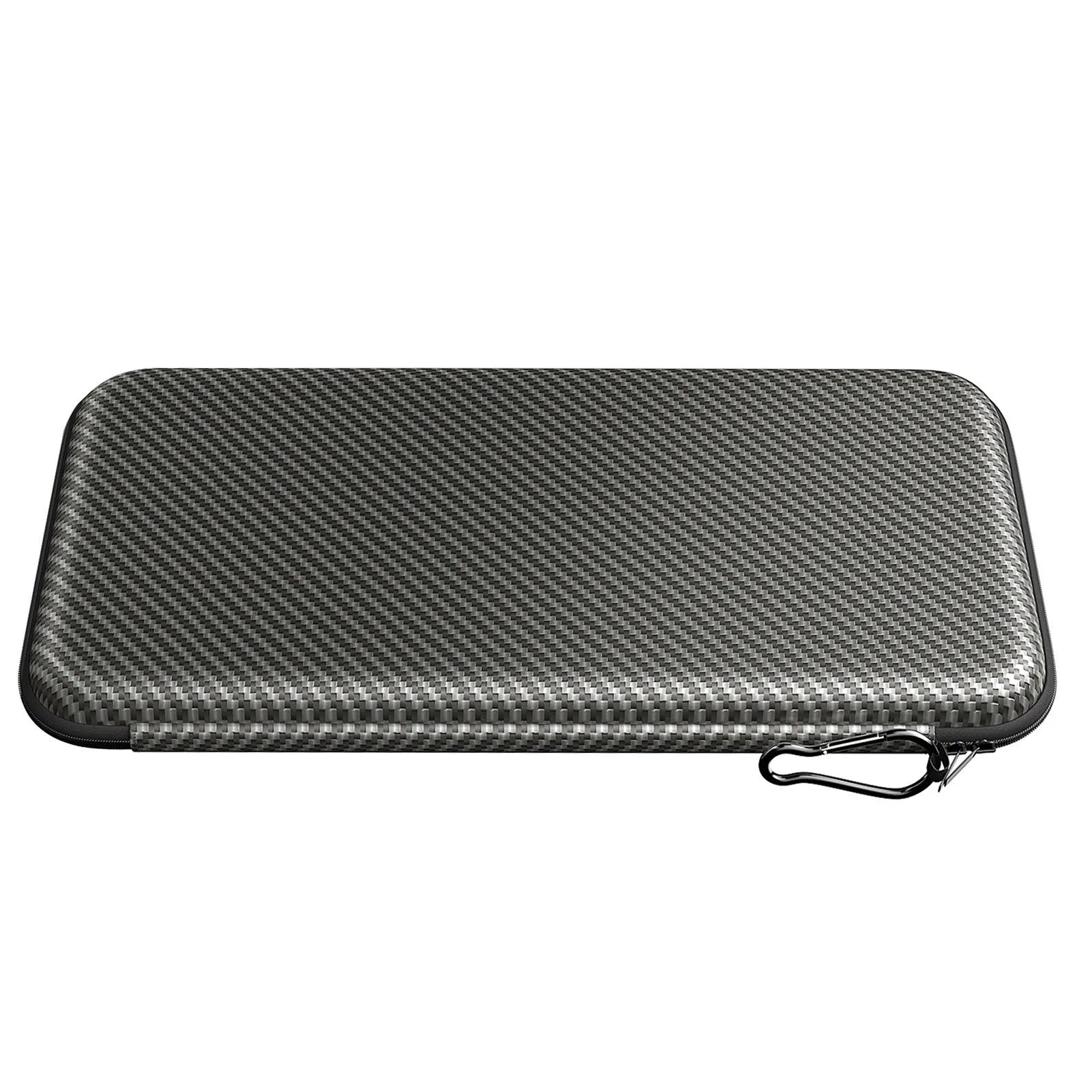 Silver grey golf double glove storage bag with two integrated marking brackets for organised accessory storage