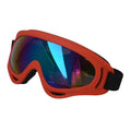 Outdoor dog sunglasses with PC lens UV400 full-frame design available in multiple colours, on a dog's head