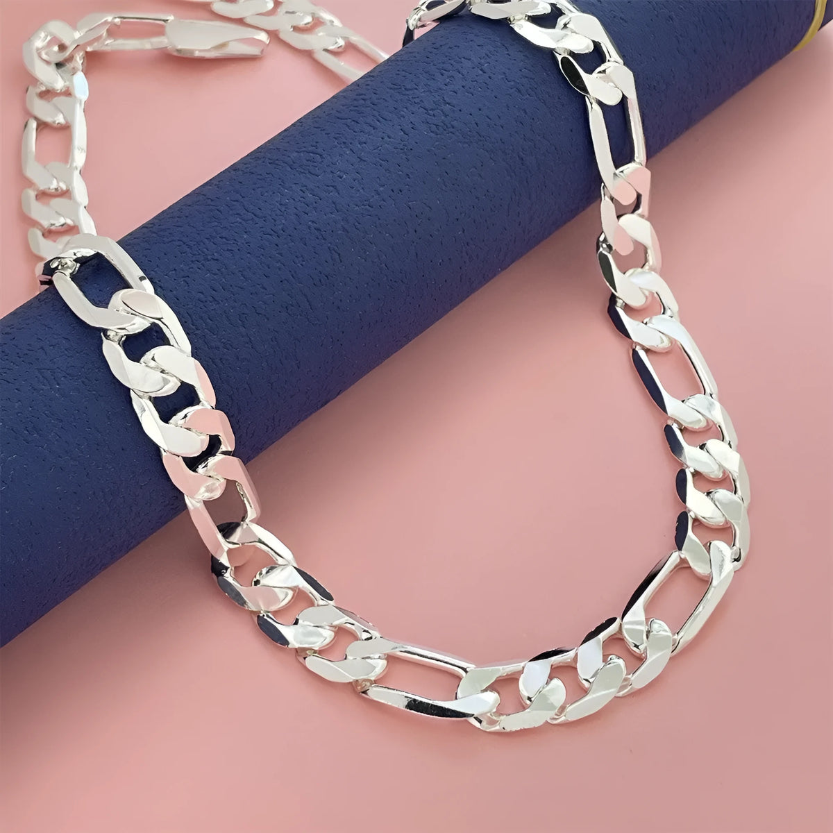 Casual copperised silver electroplated necklace and bracelet set with matching metallic finish for women