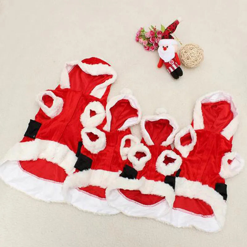 Red plaid acrylic skirt and vest set for small dogs, Christmas pet clothing, sizes XXS to L