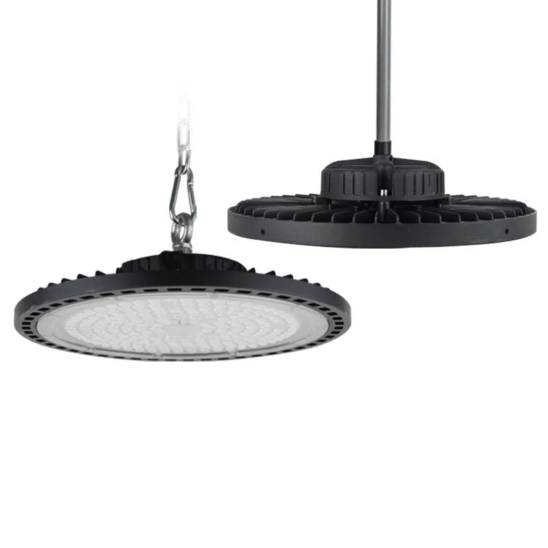 Waterproof UFO-shaped pendant lamp for industrial workshop lighting with white light