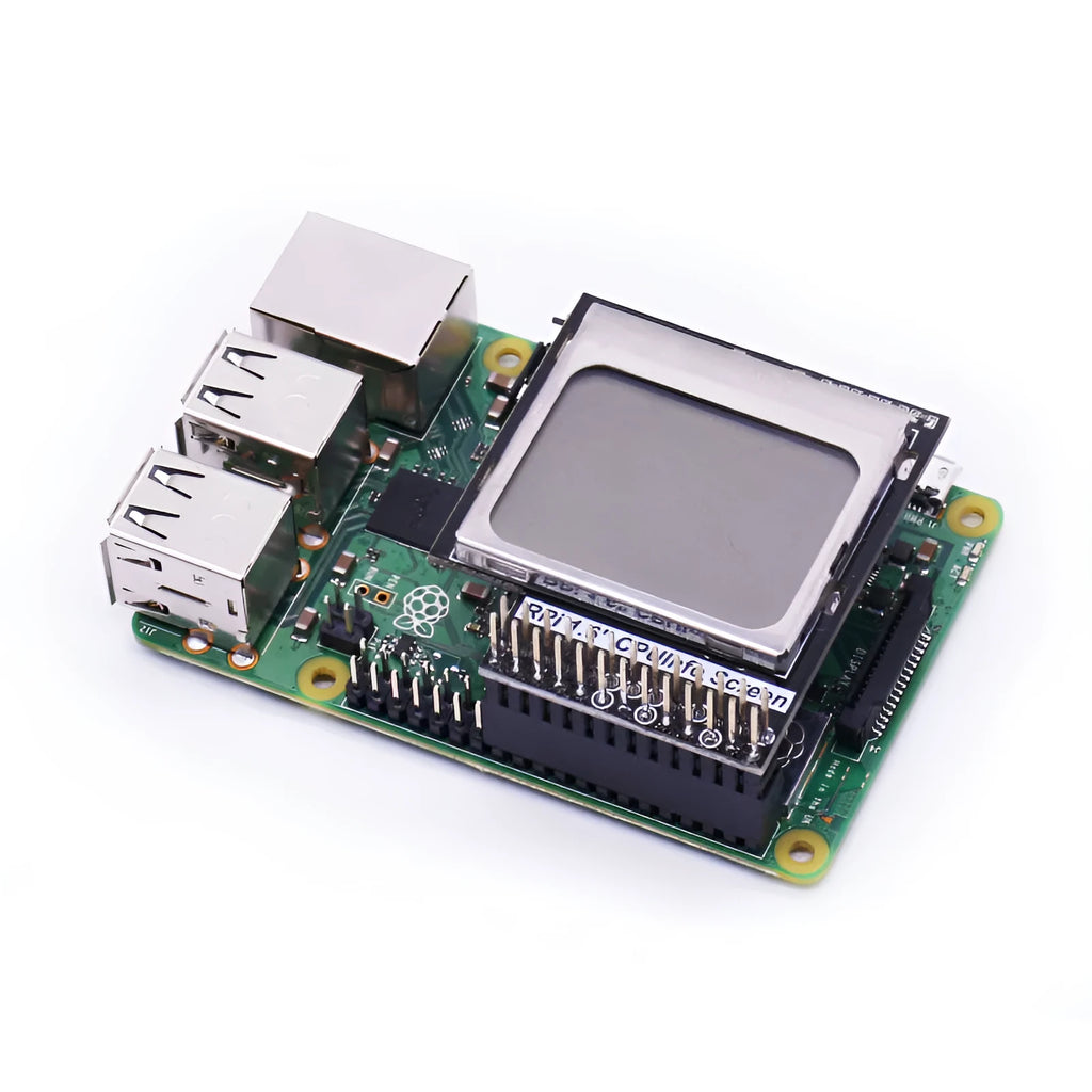Raspberry Pi 1.6 inch LCD display module with backlight switch connected to GPIO pins